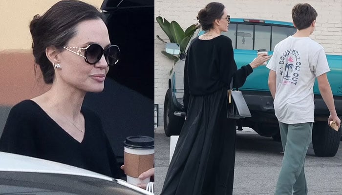 Angelina Jolie rocks all-black outfit amid Brad Pitt, Ines de Ramon romance rumours
