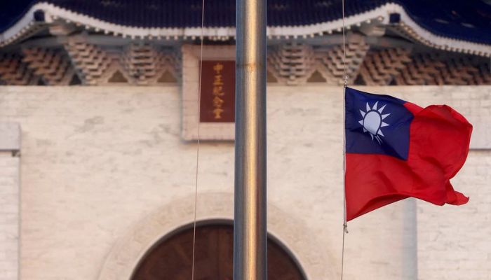 A Taiwan flag can be seen at Liberty Square in Taipei, Taiwan, July 28, 2022.— Reuters