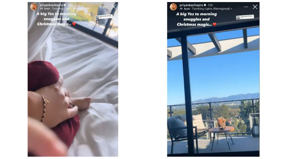 Priyanka Chopra enjoys a cosy Christmas morning with daughter Malti