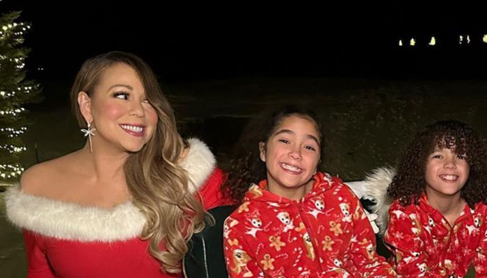 Mariah Carey takes twins Morocan, Monroe on festive sleigh ride