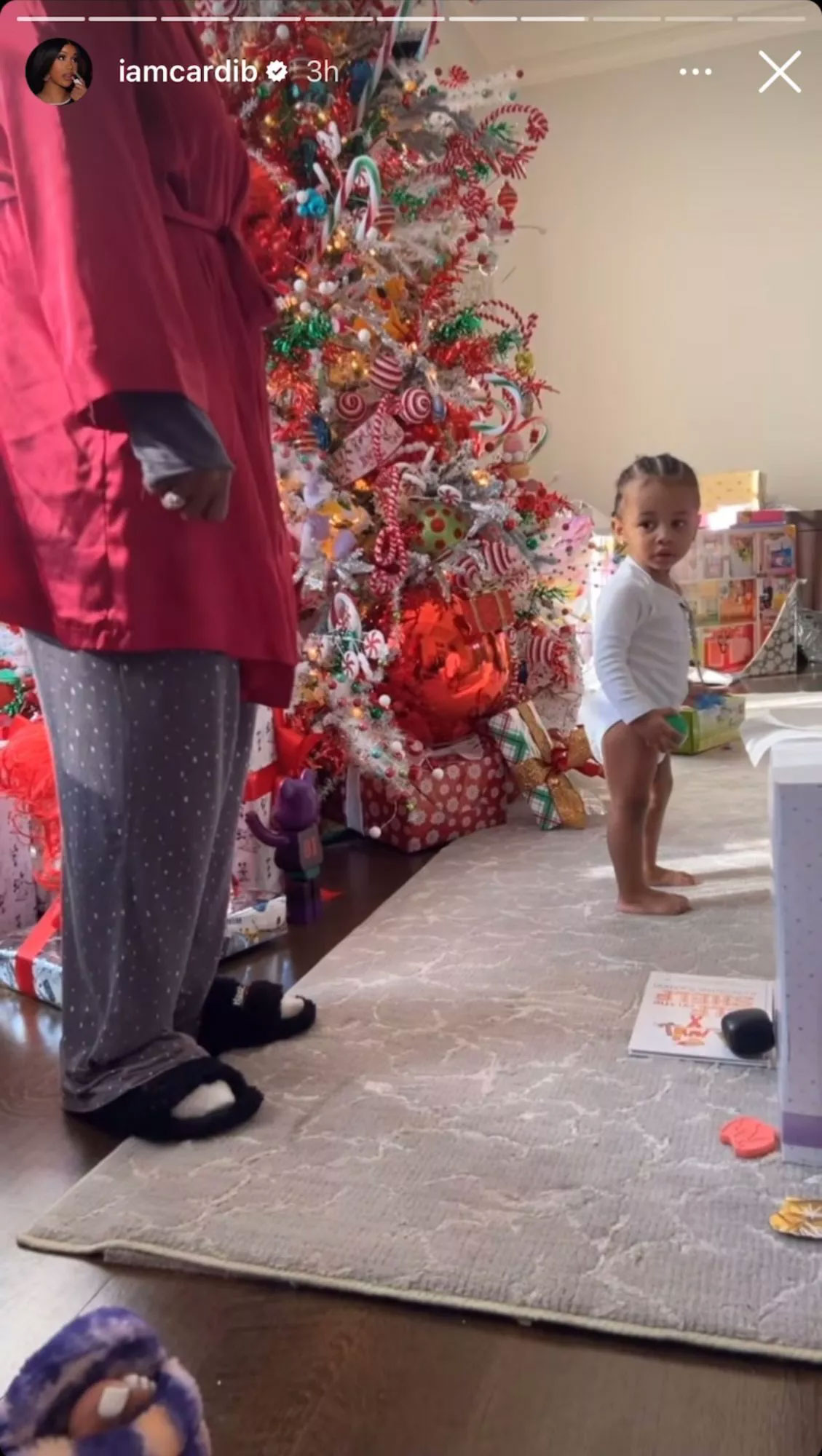 Pics: Cardi B, Offset’s son Wave gushes over Holiday gifts
