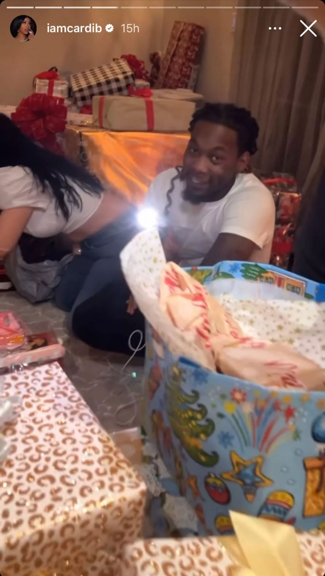 Pics: Cardi B, Offset’s son Wave gushes over Holiday gifts