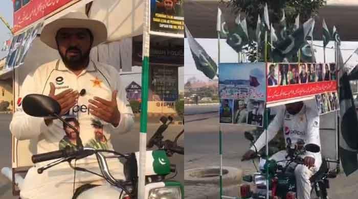 From Okara to Karachi: Fan travels on motorcycle to meet Babar, Rizwan