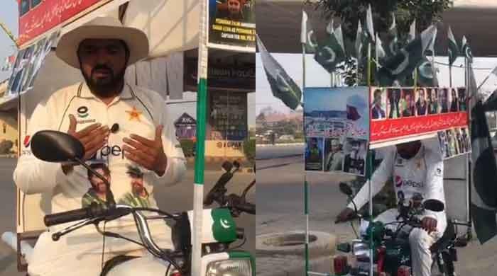 From Okara to Karachi: Fan travels on motorcycle to meet Babar, Rizwan From Okara to Karachi: Fan travels on motorcycle to meet Babar, Rizwan