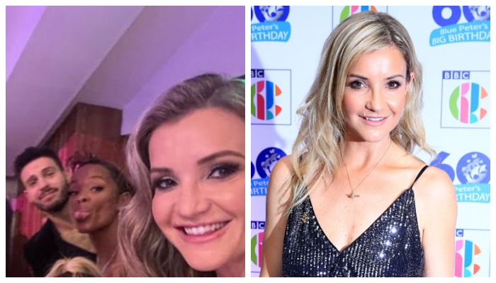 Helen Skelton strikes a cool pose with Strictly co-stars