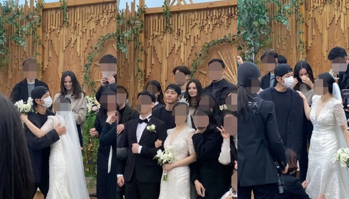 Song Joong Ki spotted in weddings in India and Korea with alleged girlfriend Katy Louise Saunders