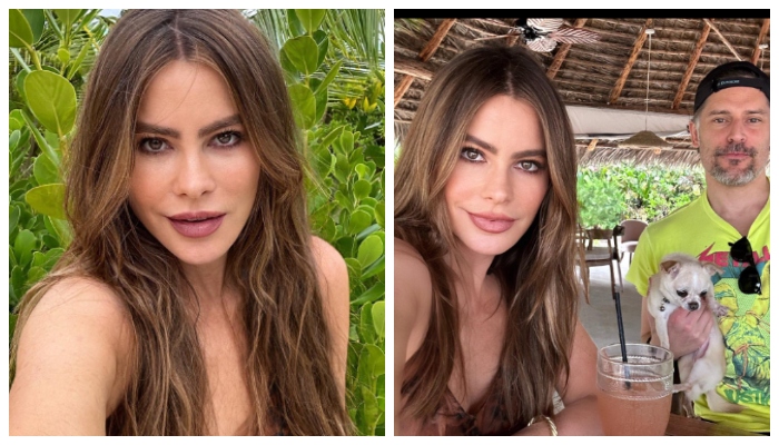 Sofia Vergara goes glam as she continues island vacation with Joe Manganiello