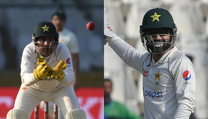 Sarfaraz Ahmed and Mohammad Rizwan. — AFP/File