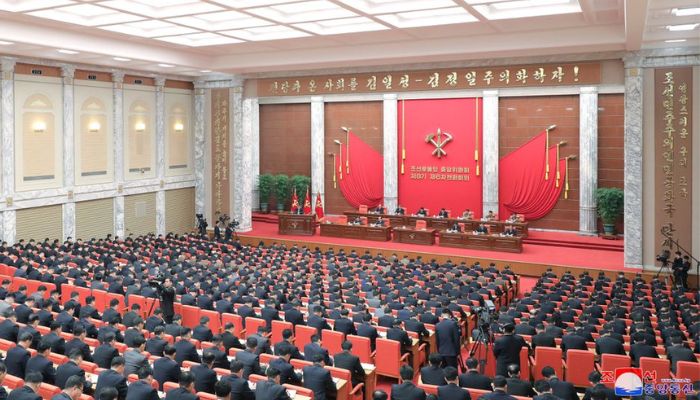 North Korean leader Kim Jong Un attends the sixth enlarged meeting of the eighth Central Committee of the Workers Party in Pyongyang, North Korea, in this undated photo released on December 27, 2022 by North Koreas Korean Central News Agency (KCNA).— Reuters