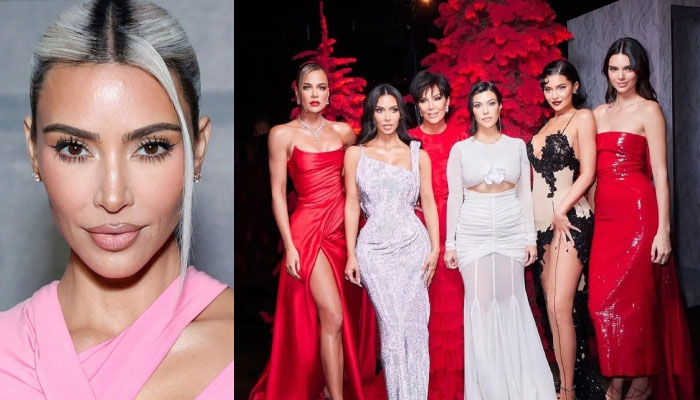 Kim Kardashian criticised for photoshopping family in a group photo from their Christmas party