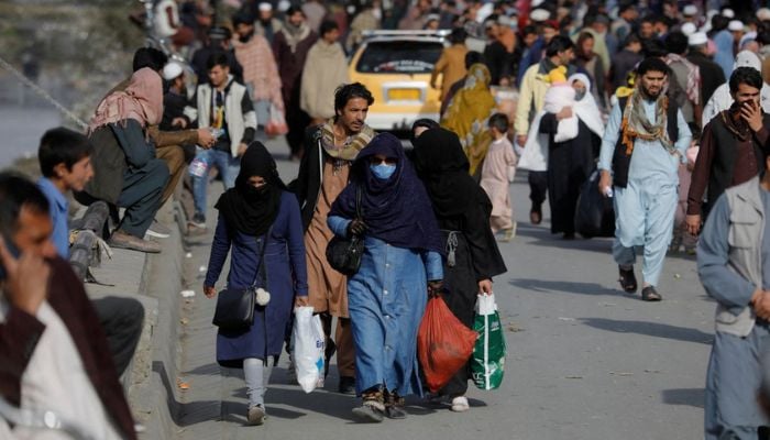 People walk in a street in Kabul, Afghanistan, November 9, 2022.— Reuters