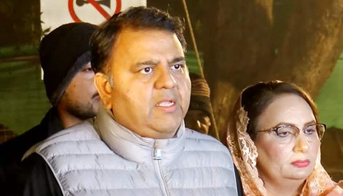 PTI Senior Vice President Fawad Chaudhry speaks to journalists in Lahore on December 29, 2022. — YouTube/HumNewsLive