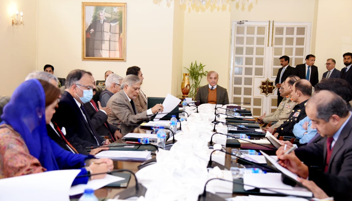 PM Shehbaz chairs theNational Security Committees meeting in Islamabad on December 30, 2022. — PM Office