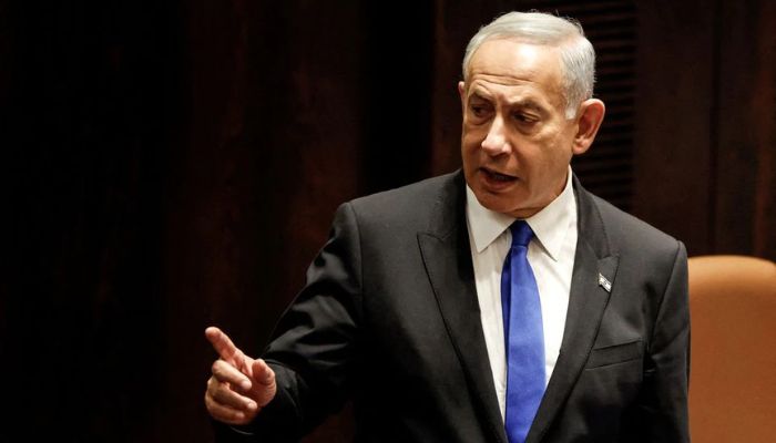 Israeli Prime Minister-designate Benjamin Netanyahu attends a special session of the Knesset, Israels parliament, to approve and swear in a new right-wing government, in Jerusalem December 29, 2022.— Reuters