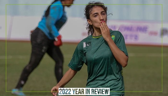 Nadia Khan merayakan setelah mencetak gol — PFF