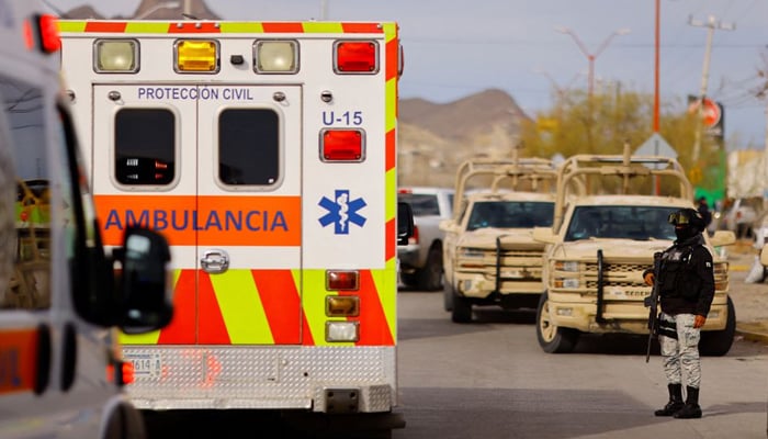 Ambulances arrive at Cereso number 3 state prison — Reuters