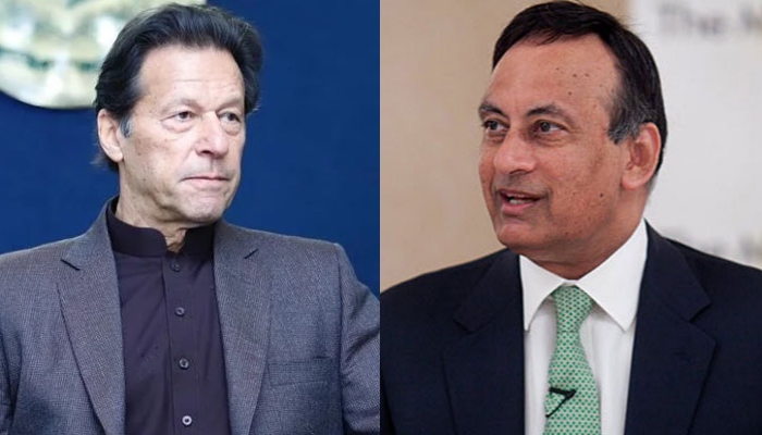 Pakistan Tehreek-e-Insaf (PTI) Chairman Imran Khan (L) andformer Pakistan’s ambassador to the United StatesHusain Haqqani. —Instagram