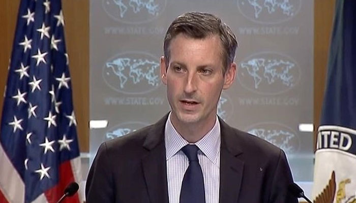 Ned Price, spokesman for the US State Deparment, speaking at a weekly press conference in Washington on January 3, 2023. YouTube