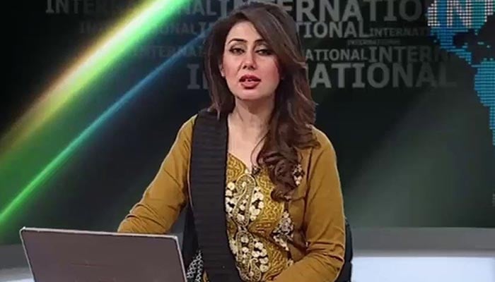 Pakistani journalist and anchorperson Mishal Bukhari. — Twitter/@Malikum79463027