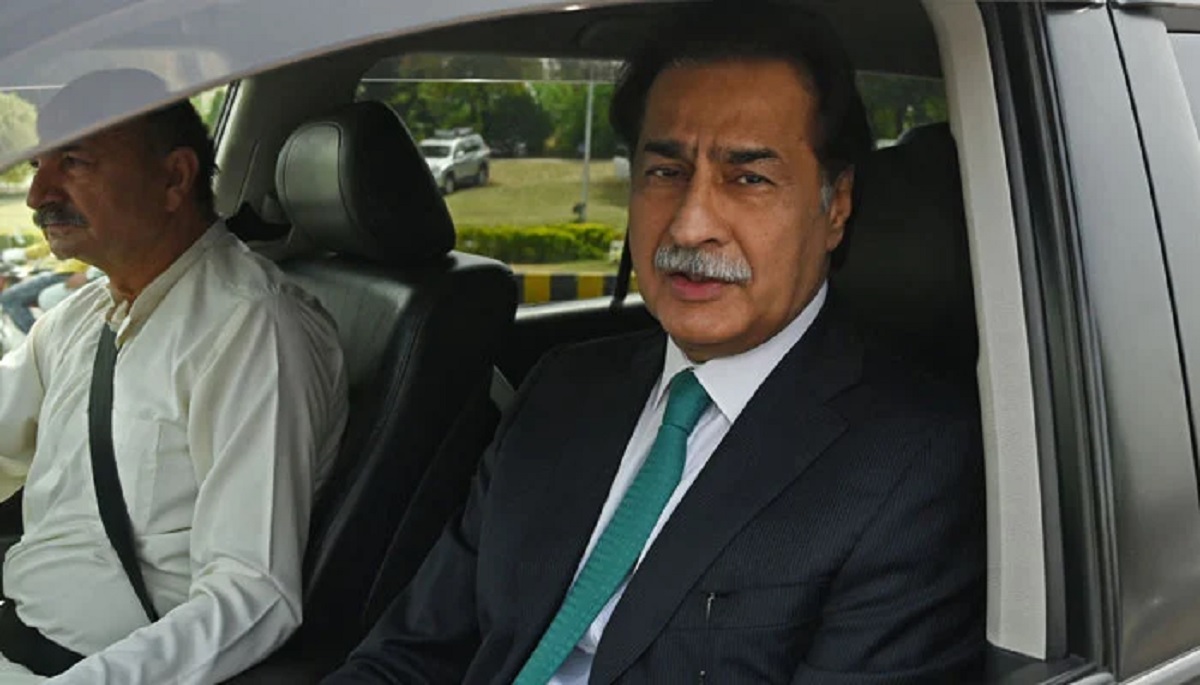Economic Affairs Minister Ayaz Sadiq arrives at the Parliament House in this undated photo. — AFP/File