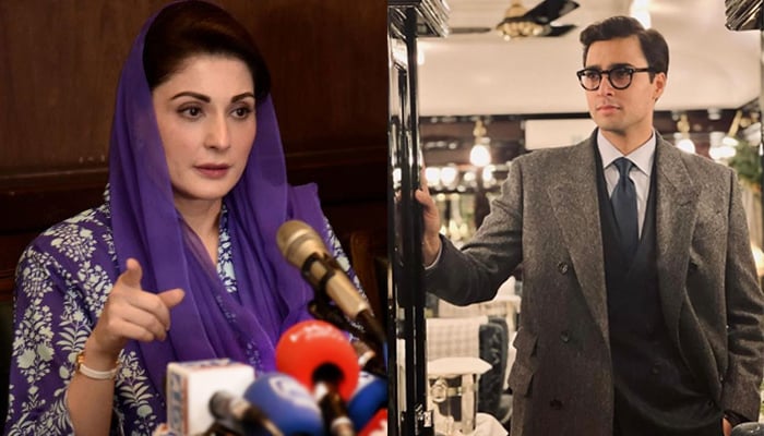 Maryam Nawaz (L), Junaid Safdar (R) — NNI/Author