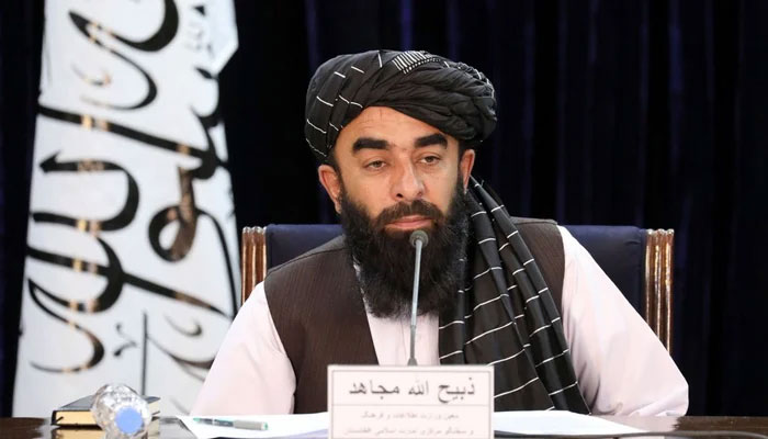 Taliban spokesman Zabihullah Mujahid speaks during a news conference in Kabul, Afghanistan November 10, 2021. — Reuters/File