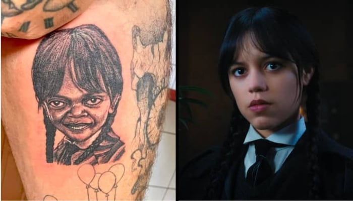 Wednesday tattoo goes viral for uncanny similarity with Samuel L. Jackson