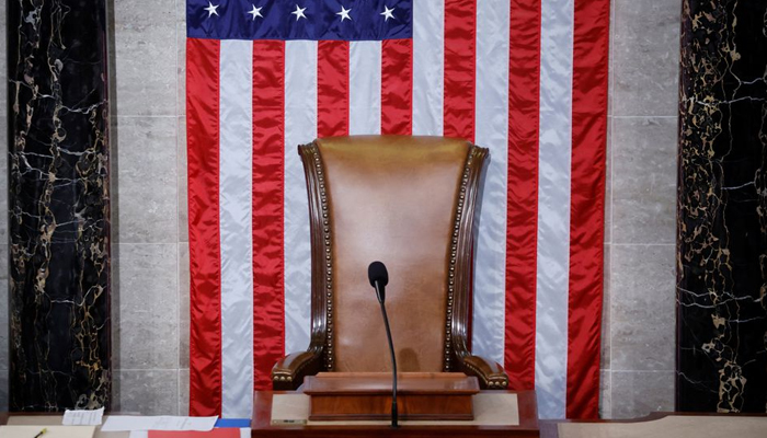 The chair of the Speaker of the House sits empty for a third straight day — Reuters