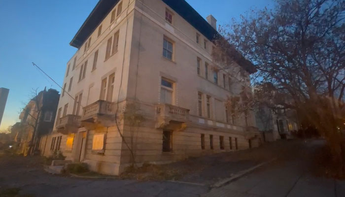 A picture of the old chancery building on RvStreet in northwest Washington DC. — Geo News/YouTube/Screengrab