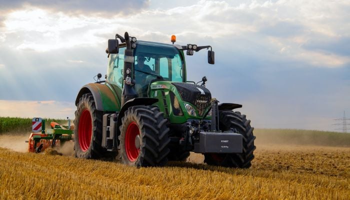 (representative) Green Tractor Plowing The Fields in Bad Vilbel, Germany. Pexels