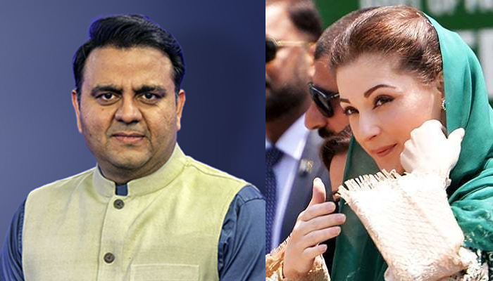 PTI leader Fawad Chaudhry and PML-N Senior VP Maryam Nawaz. — Facebook/AFP