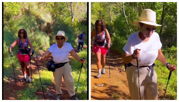 Oprah Winfrey enjoys another hiking adventure with pal Gayle King
