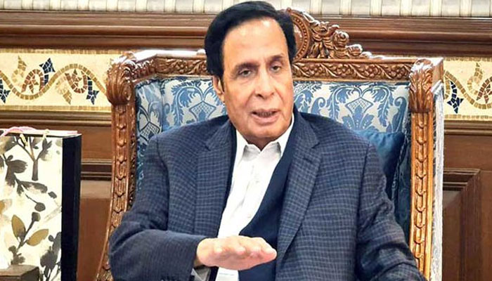 Punjab Chief Minister Chaudhry Parvez Elahi. Screengrab of a Twitter video.