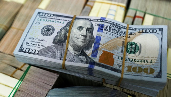 Bundles of dollar bills seen in this file photo. — Reuters