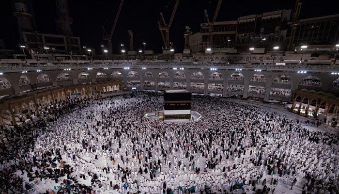 Pilgrims make a Tawaaf around the Holy Kaaba during Hajj at the Grand Mosque in Mecca, Saudi Arabia. — AFP/Files