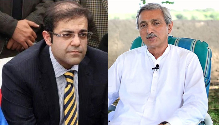 Suleman Shehbaz (left) and Jahangir Khan Tareen. — Twitter/File