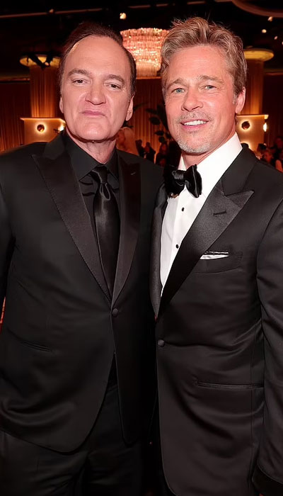 Brad Pitt Cuts Dapper Appearance at 2023 Golden Globe Awards: See the Photos
