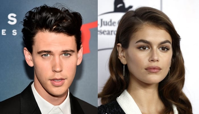 Kaia Gerber and Austin Butler share an intimate moment backstage after his big Golden Globe win for Elvis