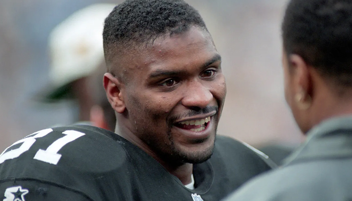 National Football League (NFL) star Charles Johnson gestures in this undated photo. — Twitter/nypost