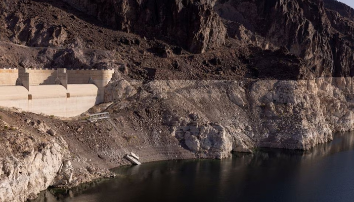 A photograph of the Hoover Dam, where water levels have dropped sharply due to climate change in Nevada, US on April 17, 2022. — Reuters