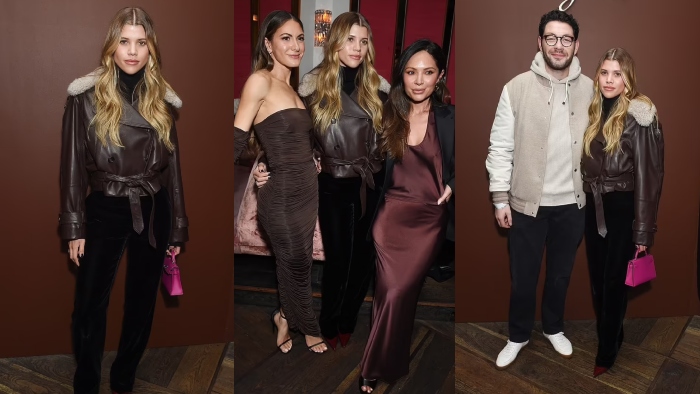 Sophie Richie steps out in style with fiancé Elliot Grainge at a fashion event
