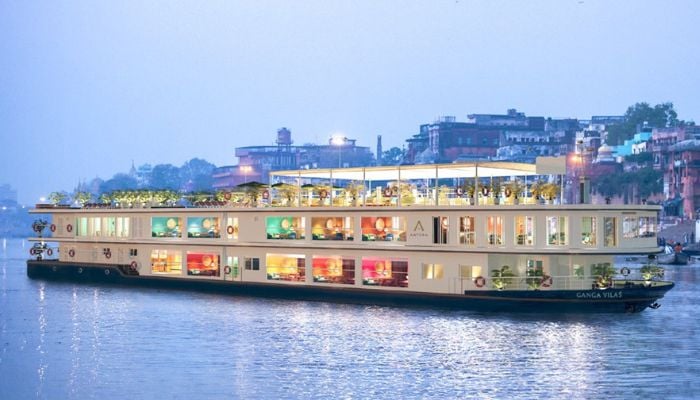 MV Ganga Vilas luxury cruise is regarded as longest river cruise in the world.— Twiter/@anjanaomkashyap