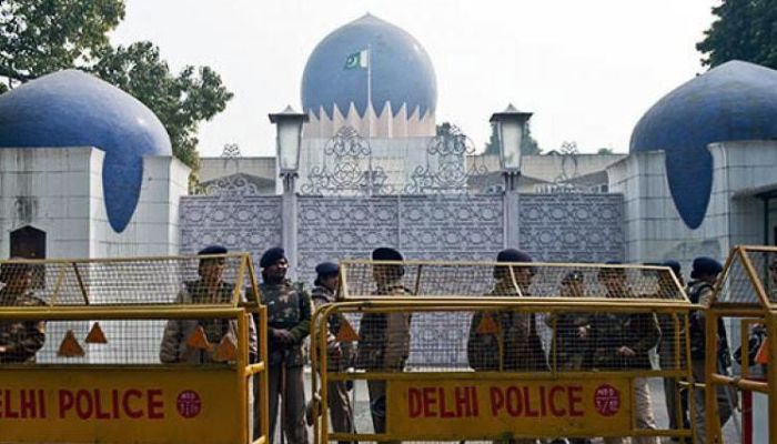 The image shows Pakistan High Commission in New Delhi, India.─ AFP/File