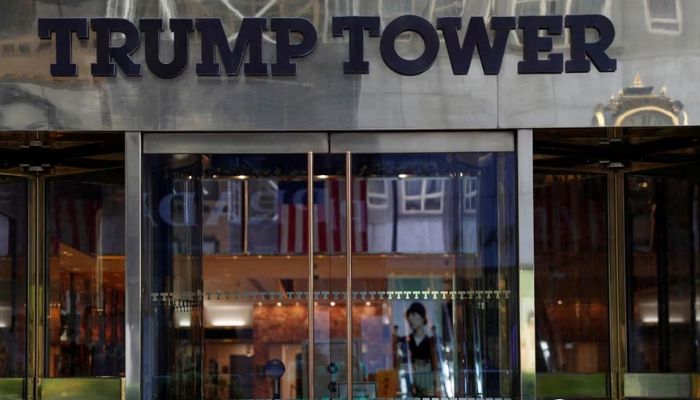The entrance to Trump Tower on 5th Avenue is pictured in the Manhattan borough of New York City, US, May 19, 2021.— Reuters
