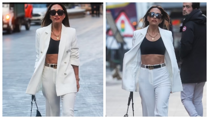 Myleene Klass showcases impeccable sense of style in black crop top