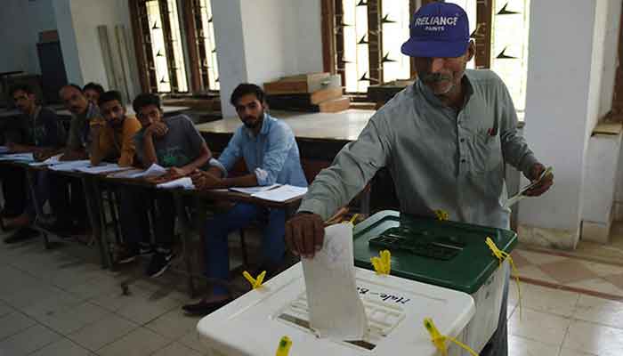 A voter casts his ballot in this undated file photo. AFP