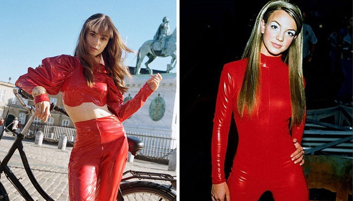 Lily Collins channels Britney Spears in latest Vogue Scandinavia cover