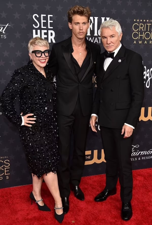 Austin Butler llega vestido de negro a los Critics' Choice Awards días después de la muerte de Lisa Marie Presley