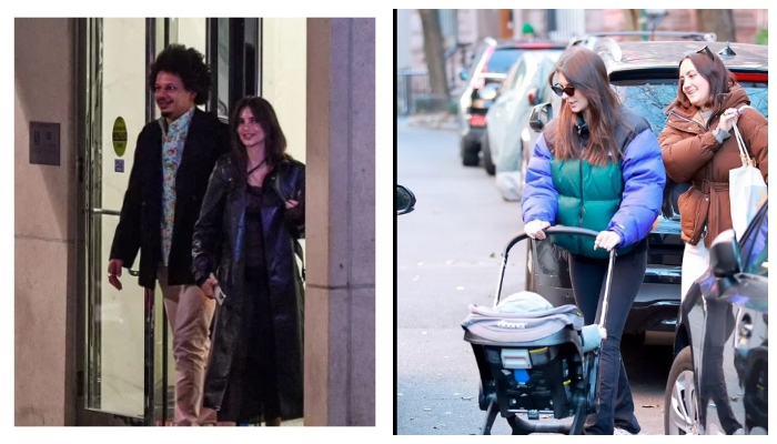 Emily Ratajkowski steps outside after Eric Andre leaves flirty comment over her steamy snaps
