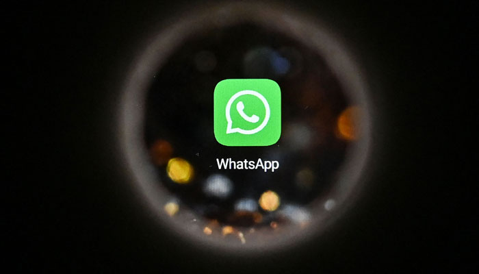 An undated image of the WhatsApp logo. — AFP